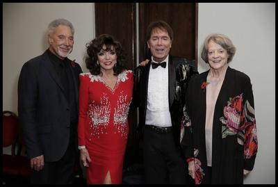 . 31/10/2016. London, United Kingdom. Pride of Britain awards Tom Jones Cliff Richrd Maggie Smith Dame Joan Collins at-stock-photo