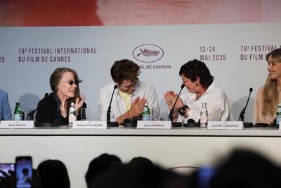 78eme Festival International du Film de Cannes. Conference de presse du film Die my love. BAELEN-stock-photo