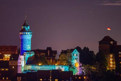 Die Blaue Nacht, Kulturveranstaltung, N?rnberg, 17.05.2025-stock-foto