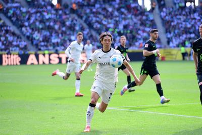 Borussia Moenchengladbach vs. VfL Wolfsburg-stock-foto