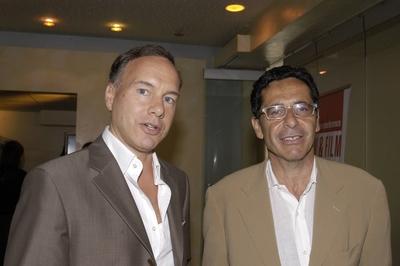 Bildnummer: 56965804  Datum: 04.07.2005  Copyright: imago/teutopressRoger Schawinski (SAT.1, re.) mit Nico Hofmann (Produzent) 07/05 pp Mann Schweiz Schweizer Medien TV Fernsehen Manager Medienmanager SAT.1 Programmgesch?ftsf?hrer Chef Gesch?ftsf?hrer dunkelhaarig kurzhaarig leger Jackett beige Anzug wei?es Film Produktion teamworx Regie quer Querformat Gespr?ch sprechend redend Unterhaltung Cologne Conference, 4.7.2005, K?ln People x0x xsk 2005 quer  56965804 Date 04 07 2005 Copyright Imago  Roger Schawinski SAT 1 right with Nico Hofmann Producer 07 05 PP Man Switzerland Swiss Media TV Television Manager Media Manager SAT 1 Business leaders Boss manager dark haired short casual Jacket Beige Suit White Film Production Teamworx Director horizontal Landscape Conversation Spoken speaking Entertainment Cologne Conference 4 7 2005 Cologne Celebrities x0x xSK 2005 horizontal-stock-photo