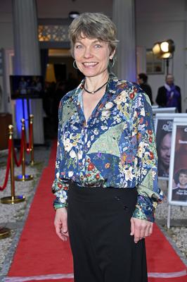 Antje Rietz bei der Premiere des Theaterst?cks Fisch sucht Fahrrad im Schlosspark Theater. Berlin, 17.05.2025 *** Antje-stock-foto