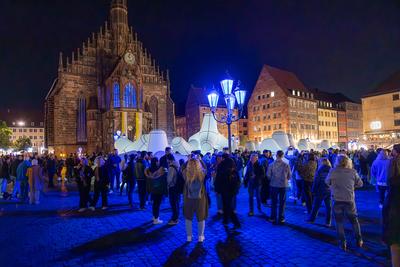 Die Blaue Nacht, Kulturveranstaltung, N?rnberg, 17.05.2025-stock-foto