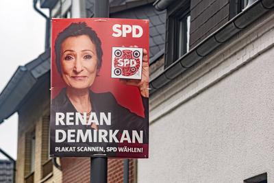 Wahlplakat-stock-foto