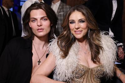 Liz Hurley und Damian Hurley-stock-foto