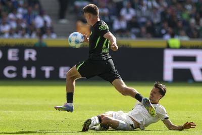 Borussia M?nchengladbach vs VfL Wolfsburg - Bundesliga-stock-foto