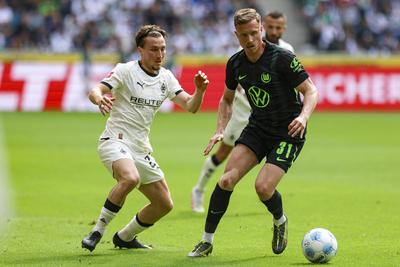 Borussia M?nchengladbach vs VfL Wolfsburg - Bundesliga-stock-foto