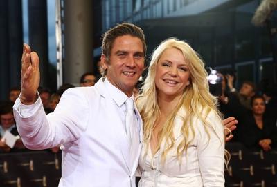 Peer Kusmagk mit Ex-Freundin Charlotte Karlinder / Roter Teppich / Verleihung - Der 14. Deutsche Fernsehpreis 2012 - im-stock-foto