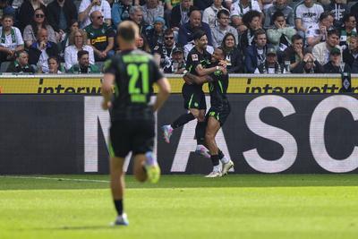 Borussia M?nchengladbach vs VfL Wolfsburg - Bundesliga-stock-foto