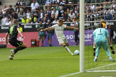 Borussia M?nchengladbach vs VfL Wolfsburg - Bundesliga-stock-foto