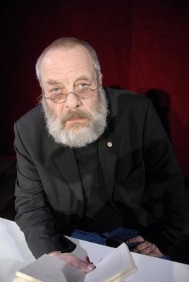 14/ Lesung: Harry Rowohlt beim Fritzclub im Berliner Postbahnhof, Schriftsteller, Autor, Schauspieler, Portrait, Portr?t-stock-photo