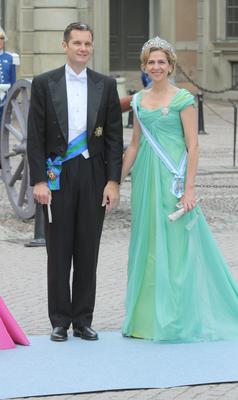Schweden Hochzeit 19.06.2010 Prinzessin Cristina Federica Victoria Antonia de Borbon y Grecia (Christina von Spanien),-stock-photo