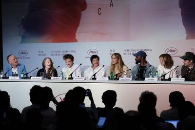 78eme Festival International du Film de Cannes. Conference de presse du film Die my love. BAELEN-stock-photo