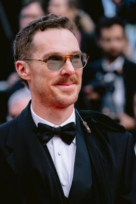 78eme Festival International du Film de Cannes. Mont?e des marches du film The Phoenician Theme. BAELEN-stock-photo