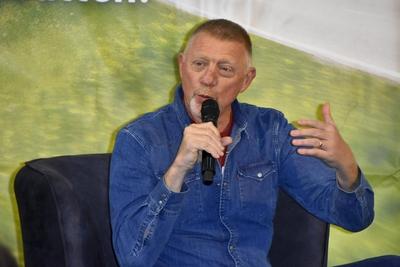 Boris Becker ex Tennis Proifi beim Sport Talk im Wohnmobilpark GmbH in Bad Honnef am 18.05.2025 NRW Deutschland *** Boris Becker ex Tennis Proifi at the Sport Talk at Wohnmobilpark GmbH in Bad Honnef on 18 05 2025 NRW Germany-stock-photo