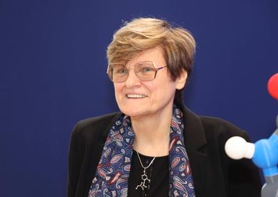 Katalin KARIKO - Nobelpreistr?gerin im Josephinum-stock-photo