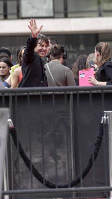 Tom cruise attends the new york premiere of mission: impossible ? the final reckoning at lincoln center.-stock-foto