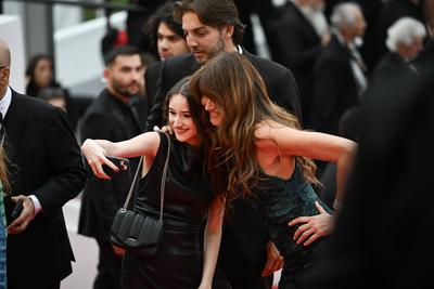78eme Festival International du Film de Cannes. Mont?e des marches du film Highest 2 Lowest. ARNAL-stock-photo