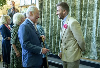 King Charles and Queen Camilla at Chelsea Flower Show-stock-photo