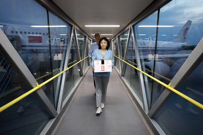 BEIJING, CHINA - MAY 18: The ancient Zidanku Silk Manuscripts from the Warring States period (475-221 B.C.) are transfer-stock-foto