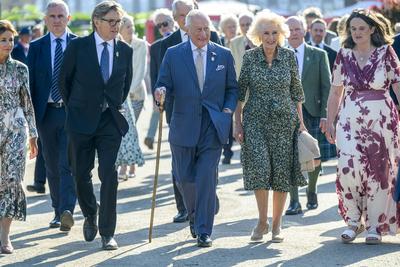 King Charles and Queen Camilla at Chelsea Flower Show-stock-photo