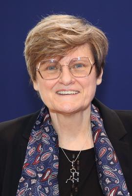 Katalin KARIKO - Nobelpreistr?gerin im Josephinum-stock-foto