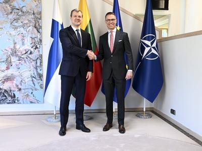 Lithuanian Prime Minister Gintautas Paluckas visits Finland-stock-foto