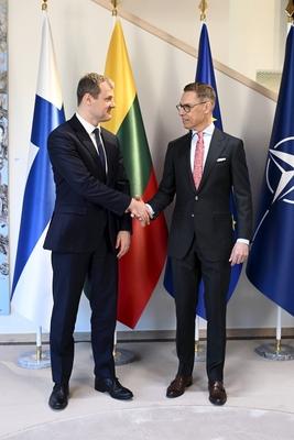 Lithuanian Prime Minister Gintautas Paluckas visits Finland-stock-foto