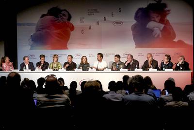 78eme Festival International du Film de Cannes. Conference de presse du film La Femme La Plus Riche Du Monde. VOISIN-stock-photo