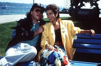 Karin Eickelbaum (re.) mit Thomas Freitag 07/85 teu Frau Fernsehen TV Theater Schauspiel Schauspielerin dunkelhaarig ku-stock-photo