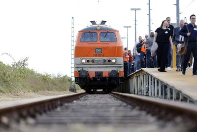 Historische Streckendiesellokomotive-stock-foto