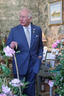 King Charles and Queen Camilla at Chelsea Flower Show-stock-photo