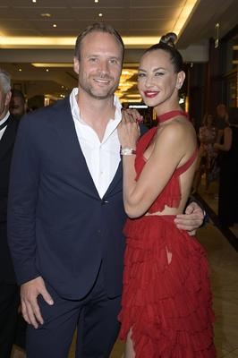 Alessandra Meyer-W?lden mit Freund Alexander M?ller beim Tribute to Bambi 2024 im JW Marriott Hotel. Berlin, 05.09.2024-stock-photo