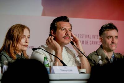 78eme Festival International du Film de Cannes. Conference de presse du film La Femme La Plus Riche Du Monde. VOISIN-stock-photo