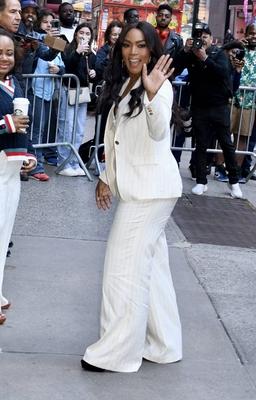 Angela Basset seen at Good Morning America-stock-photo