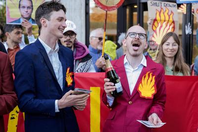 Campaigners Stage Oil Spill Outside Shell  HQ-stock-photo