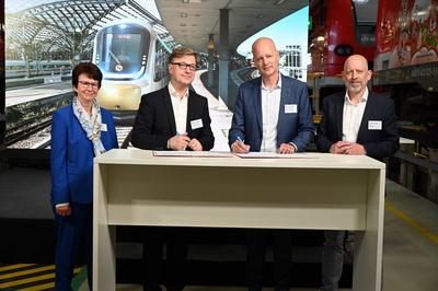 Feier 50 Jahre S-Bahn K?ln-stock-foto