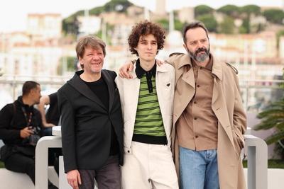 78eme Festival International du Film de Cannes. Photocall du film Le dernier pour la route. VOISIN-stock-foto