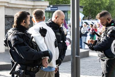 Eine Demo in K?ln, Pal?stina, K?ln Innenstadt,  22.05.2025-stock-foto