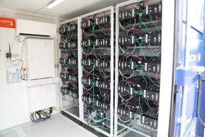 ICE-Werk bekommt Batteriespeicher-stock-foto