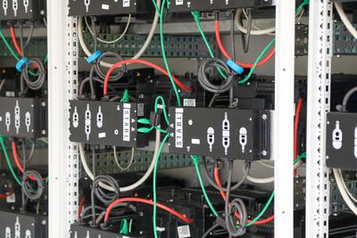 ICE-Werk bekommt Batteriespeicher-stock-foto