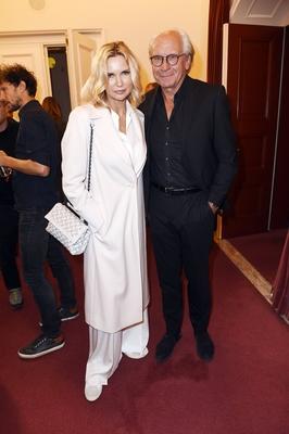 Veronica Ferres und Wolf Bauer bei der 19 Verleihung der First Steps Awards 2018 im Stage Theater-stock-foto