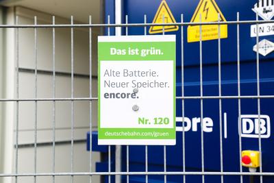 ICE-Werk bekommt Batteriespeicher-stock-foto