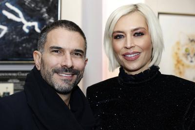 Marc Terenzi und Verena Kerth beim Weihnachtsfest der Walentowski Galerien mit Kunst-Premiere von Mike Kraus und Charity-stock-photo