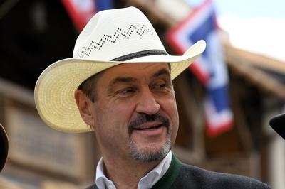 Wiederer?ffnung der neuen Main Street der Westernstadt Pullman City in Eging-stock-foto