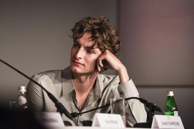 78eme Festival International du Film de Cannes. Conference de presse du film La venue de l&#039;avenir. VOISIN-stock-photo