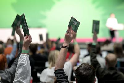 Landesdelegiertenkonferenz der Gr?nen NRW-stock-foto