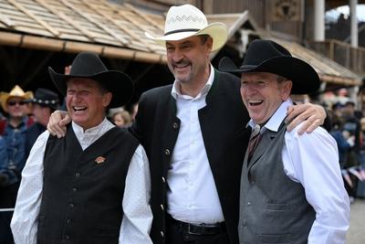 Wiederer?ffnung der neuen Main Street der Westernstadt Pullman City in Eging-stock-foto