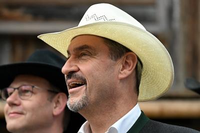 Wiederer?ffnung der neuen Main Street der Westernstadt Pullman City in Eging-stock-foto