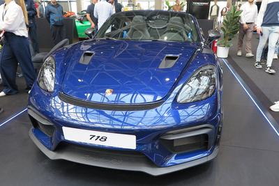 Porsche 718 Spyder RS mit Weissach-Paket, 20. Top Marques Monaco (08. - 11.05.2025), Luxus Auto Messe im Grimaldi Forum,-stock-foto